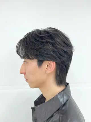 ショート パーマ メンズ 韓国風メンズ/毛流れ ヘアなら須田龍世のヘアスタイル