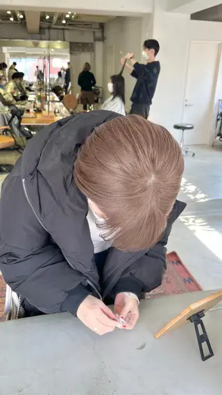 ショート カラー 🌿似合わせブリーチ 松本朋幸🌿のヘアスタイル