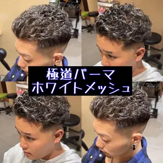 カラー パーマ メンズ Le'a所属・渋谷/フェード/ 國分 翔のヘアスタイル