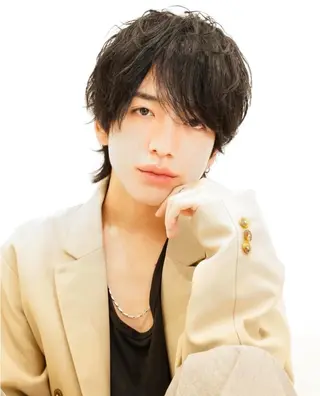 ミディアム パーマ メンズ 飯田美弥/メンズ /メンズパーマのヘアスタイル