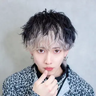 ショート カラー パーマ メンズ メンズ特化 👑YUTAのヘアスタイル