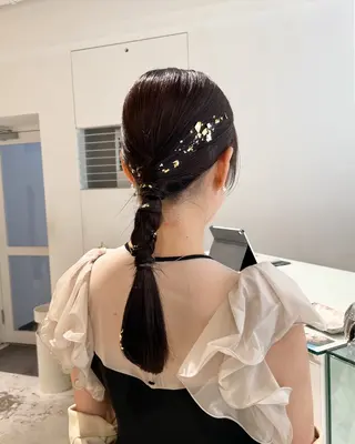 ロング ヘアアレンジ loely 💞miyuのヘアスタイル