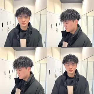 ショート パーマ メンズ 茅ヶ崎パーマ特化/ スパイラル/ハルキのヘアスタイル