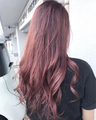 ロング カラー レイヤーカット匠 イソザキノリユキのヘアスタイル