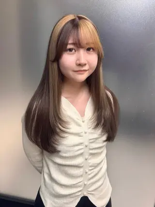 ロング カラー SALOWIN 原宿 IL Salice所属・MIMI🌻໋᳝݊ 個性派カラー⑅ ⸝꙳のヘアスタイル