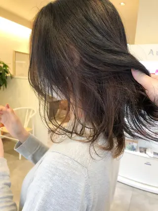 セミロング カラー 韓国ヘア×髪質改善 /yoshikaのヘアスタイル