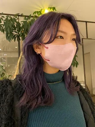 ミディアム Hair & make Lamp所属・梅田のブリーチ特化 美容師KAI🥰のヘアスタイル