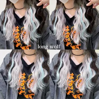 セミロング 横浜🍒ルーツカラー エクステ／RIEのヘアスタイル