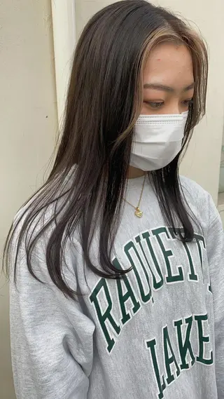 ロング カラー 顔周りレイヤー 🎀マリノのヘアスタイル