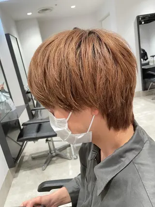ショート カラー パーマ ヘアアレンジ メンズ パーソナルカラー合わ せたカラー🤍なつみのヘアスタイル