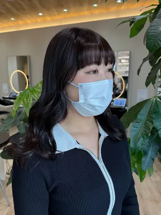 セミロング 艶髪/ハイトーン ️🫧rino🫧のヘアスタイル