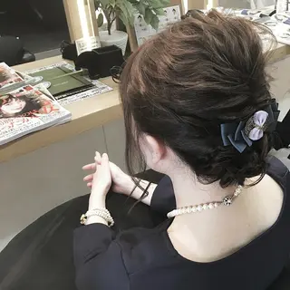 セミロング ヘアアレンジ 透明感ハイライト◎ 伊藤夏海のヘアスタイル