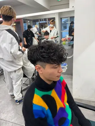 ショート カラー パーマ メンズ 🔥メンズパーマ特化 🔥店長中村雄樹のヘアスタイル