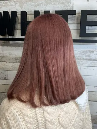 ミディアム ハイトーン✨艶髪💘 💘 AYANO💘のヘアスタイル