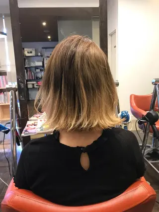 ショート カラー デザインカラー🌈 高木リョウのヘアスタイル