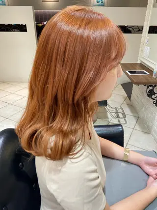 セミロング 韓国風ヘア♡ runaのヘアスタイル