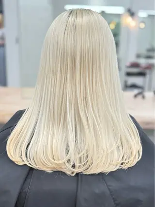 ロング カラー ✨Tiam渋谷✨ しゅけ／ハイトーンのヘアスタイル