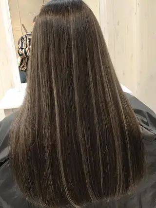 ロング カラー ヘアアレンジ Device ディバイスのヘアスタイル