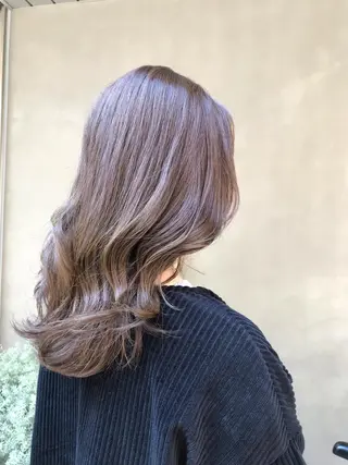セミロング カラー ヘアアレンジ moi-meme.soe所属・タナカ リナのヘアスタイル