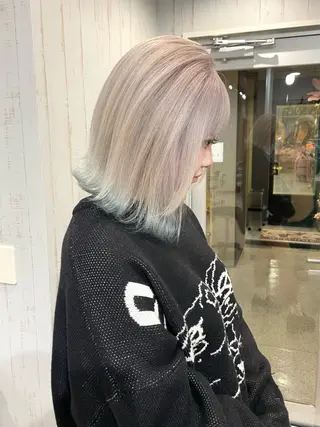 ミディアム カラー 深夜帯！説明文必読 Oahu iwataのヘアスタイル