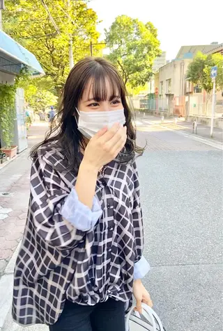 セミロング カラー 田中 あやなのヘアスタイル