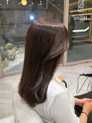 セミロング hina☺︎ 髪質改善/ストレートのヘアスタイル