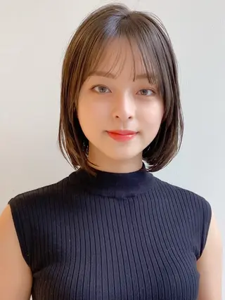 ミディアム カラー レイヤー×髪質改善✨ 渋谷/佐藤侑哉のヘアスタイル