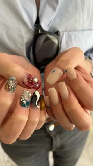 カラー ネイル マツエク・マツパ mai🤍縮毛酸性ス トレート/アイリストのヘアスタイル