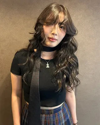 ロング カラー ヘアアレンジ ☕️結【suii.】 ボブ/ヘアセット☕️のヘアスタイル