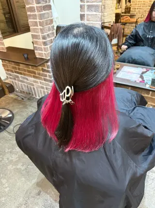 ミディアム カラー ACROあべの店所属・艶カラー/インナー /グラデ/大西小百合のヘアスタイル