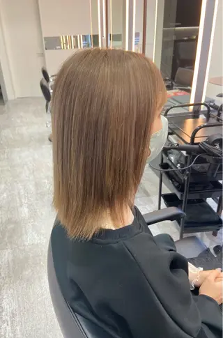 ミディアム カラー 福田 文太のヘアスタイル