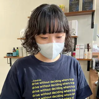 ショート パーマ 初めてのショート お任せください✂️のヘアスタイル