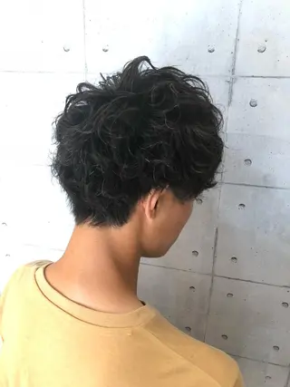 パーマ メンズ 北脇 健治のヘアスタイル