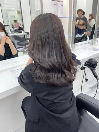 セミロング カラー ヘアアレンジ 🤍CANDY横浜 【公式】🤍のヘアスタイル