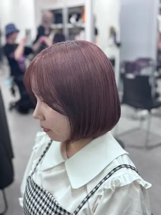 ミディアム カラー 韓国風暗髪ヘア🤍 🫧MIREIのヘアスタイル
