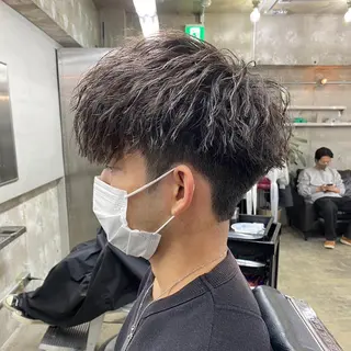パーマ メンズ 畑中 希望のヘアスタイル