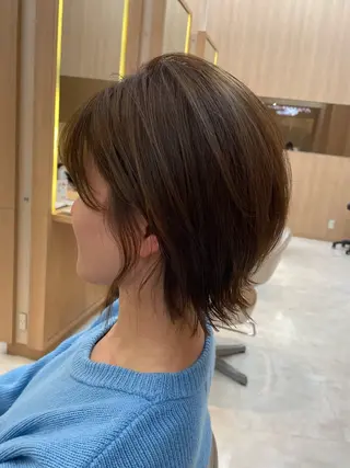 ショート 朝ラクセット まとまるカット松崎愛のヘアスタイル