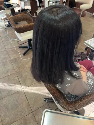 ミディアム 羽山 宇宙のヘアスタイル