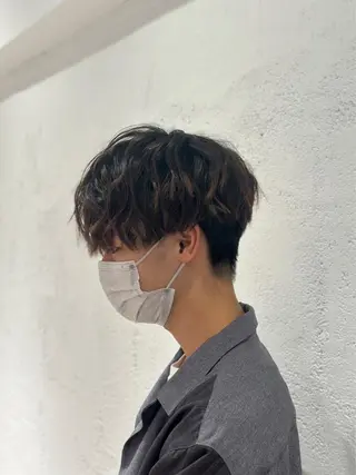 ヘアアレンジ メンズ ベージュ/アレンジ /横浜/杉本千夏のヘアスタイル