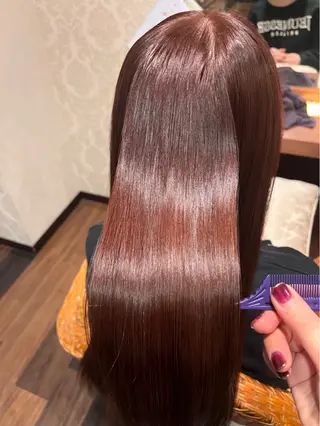ロング カラー 縮毛矯正/🍒ྀི ナカヤマミオ🍒ྀིのヘアスタイル