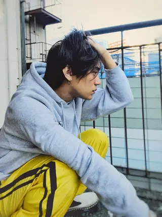 ロング カラー パーマ ヘアアレンジ メンズ 二ヶ月綺麗が続く デザイン/星野六三四のヘアスタイル