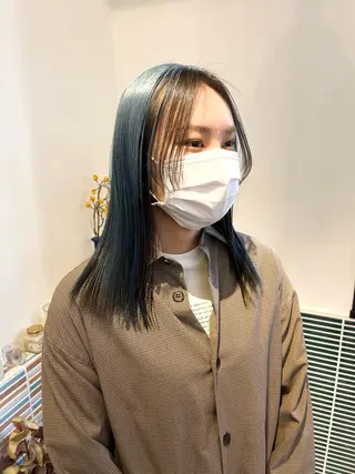 セミロング カラー 🩷ハイトーン透明感 レイヤー🩷ユリカのヘアスタイル