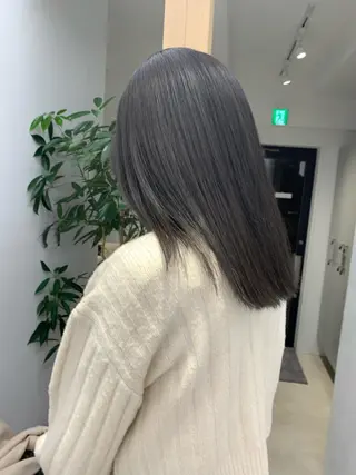 セミロング カラー REINA☁️透明感 カラー/ぷつっと♡のヘアスタイル