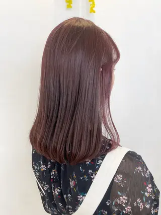 ミディアム 花田 綾のヘアスタイル