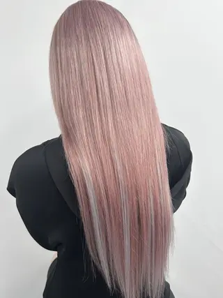 ロング カラー alpha. カラーエクステ下妻のヘアスタイル