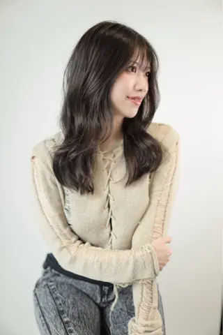 ロング カラー レイヤーカット 縮毛矯正◽️河野泰貴のヘアスタイル