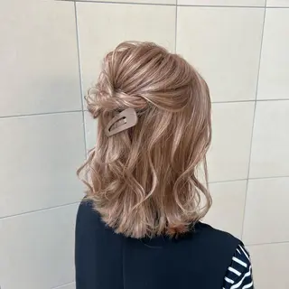 ヘアアレンジ 【韓国艶カラー🎀】 添田 菜摘のヘアスタイル