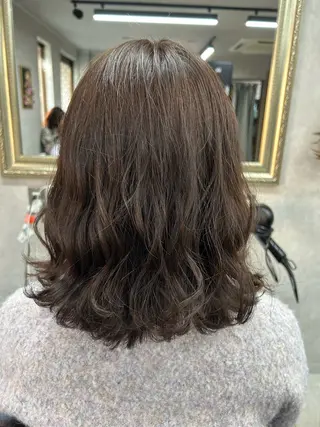 セミロング カラー Lien 深井店のヘアスタイル