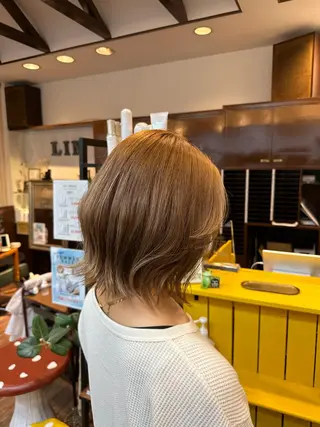 ミディアム カラー Lin.所属・ハイトーン/デザイン カラー/大輔のヘアスタイル