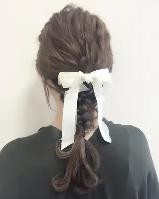 セミロング ロング ヘアアレンジ 沢田 瞳のヘアスタイル